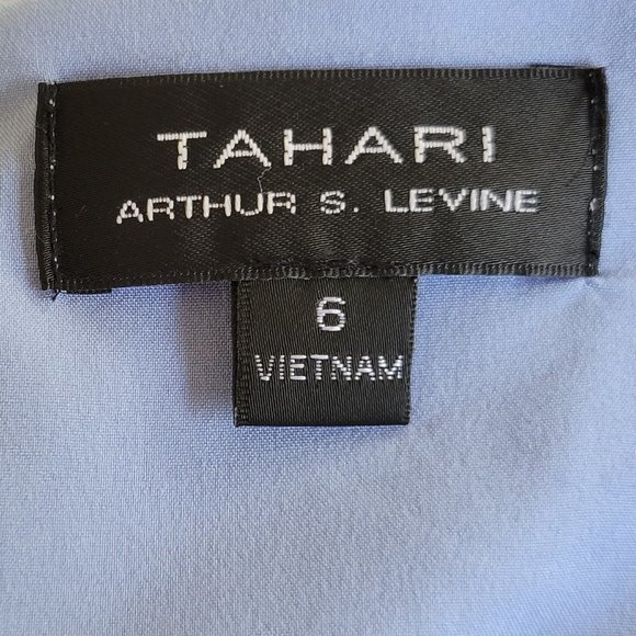 TAHARI Arthur S. Levine Blue Shift Dress 6 - Picture 5 of 5